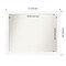 Amanti Art Non-Beveled Wall Mirror, Cabinet White Narrow Frame